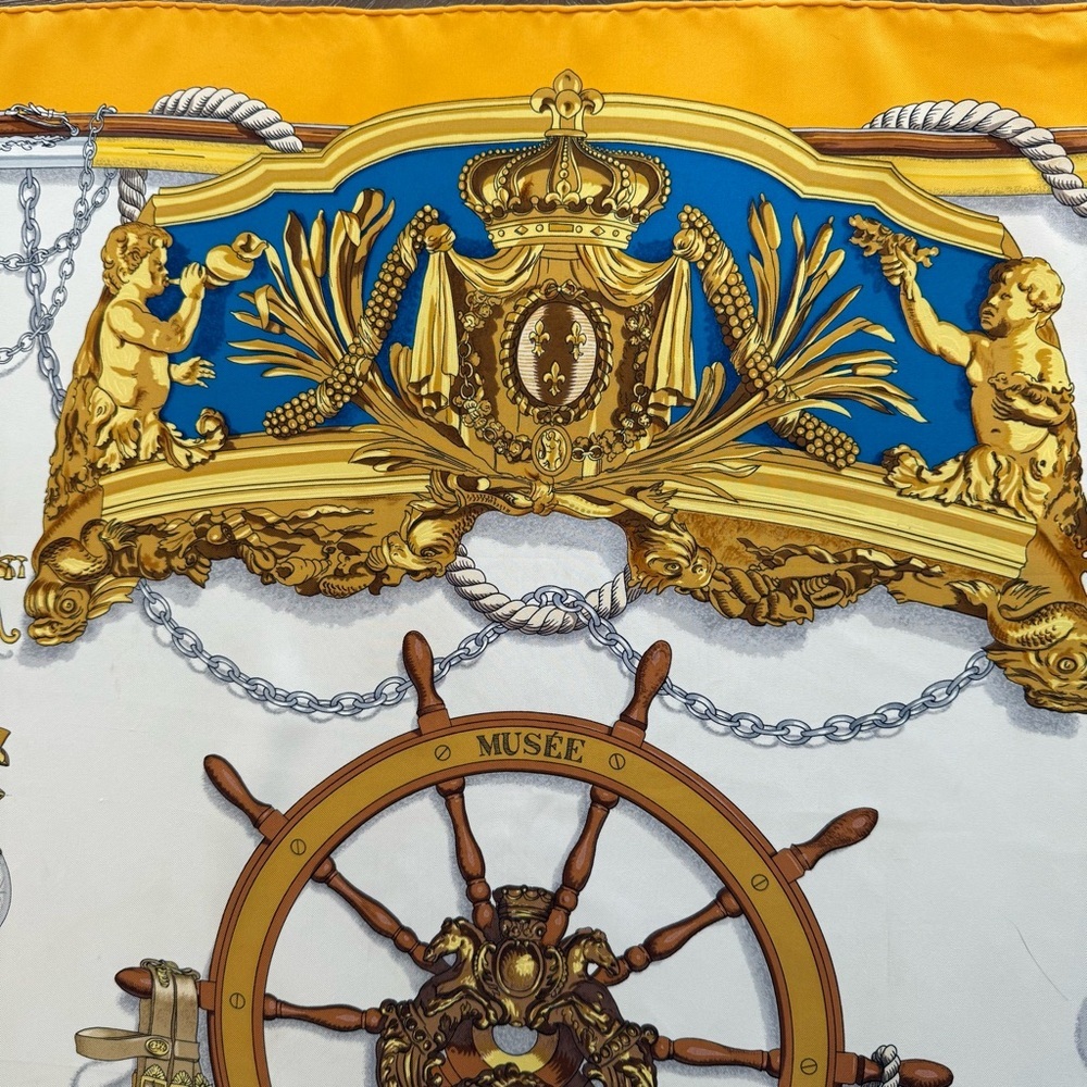 Hermès Nautical Themed Silk Scarf - Picture 3 of 15